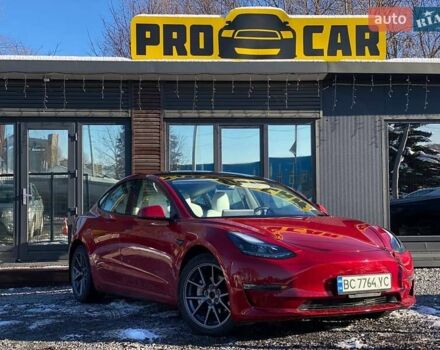 Красный Тесла Модель 3, объемом двигателя 0 л и пробегом 147 тыс. км за 18900 $, фото 1 на Automoto.ua