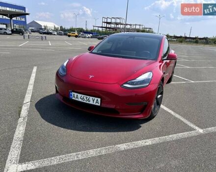Красный Тесла Модель 3, объемом двигателя 0 л и пробегом 6 тыс. км за 32000 $, фото 1 на Automoto.ua