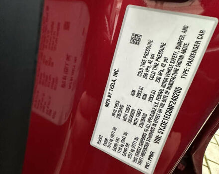 Красный Тесла Модель 3, объемом двигателя 0 л и пробегом 29 тыс. км за 23000 $, фото 14 на Automoto.ua