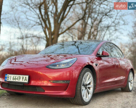 Красный Тесла Модель 3, объемом двигателя 0 л и пробегом 177 тыс. км за 16000 $, фото 1 на Automoto.ua