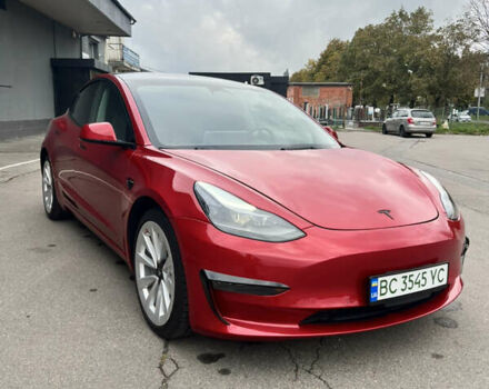 Тесла Модель 3 2022 в Львове на Automoto.ua Красный Тесла Модель 3, объемом двигателя 0 л и пробегом 112 тыс. км за 18900 $, фото 2 на Automoto.ua