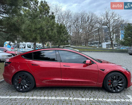 Красный Тесла Модель 3, объемом двигателя 0 л и пробегом 29 тыс. км за 23000 $, фото 5 на Automoto.ua