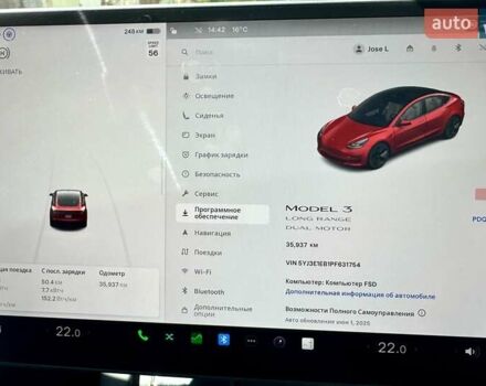 Красный Тесла Модель 3, объемом двигателя 0 л и пробегом 35 тыс. км за 23999 $, фото 26 на Automoto.ua