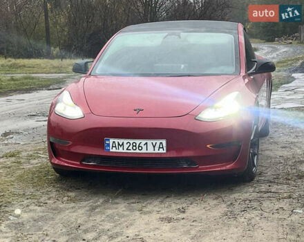 Красный Тесла Модель 3, объемом двигателя 0 л и пробегом 45 тыс. км за 22800 $, фото 2 на Automoto.ua