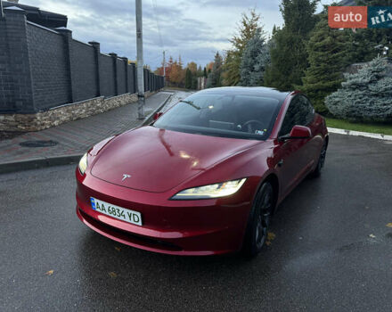 Червоний Тесла Модель 3, об'ємом двигуна 0 л та пробігом 43 тис. км за 33000 $, фото 1 на Automoto.ua