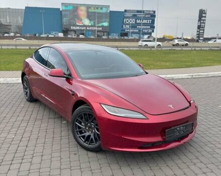 Красный Тесла Модель 3, объемом двигателя 0 л и пробегом 5 тыс. км за 27300 $, фото 1 на Automoto.ua