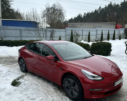 Красный Тесла Модель 3, объемом двигателя 0 л и пробегом 94 тыс. км за 15600 $, фото 1 на Automoto.ua