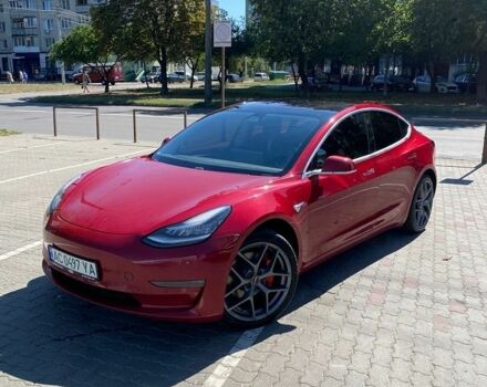 Красный Тесла Модель 3, объемом двигателя 0 л и пробегом 137 тыс. км за 13500 $, фото 1 на Automoto.ua