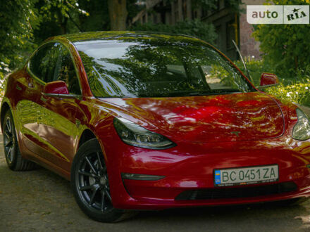 Червоний Тесла Модель 3, об'ємом двигуна 0 л та пробігом 82 тис. км за 29000 $, фото 1 на Automoto.ua