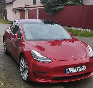 Красный Тесла Модель 3, объемом двигателя 0 л и пробегом 154 тыс. км за 18300 $, фото 1 на Automoto.ua