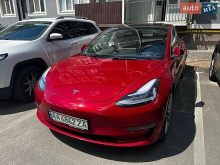 Красный Тесла Модель 3, объемом двигателя 0 л и пробегом 147 тыс. км за 12000 $, фото 1 на Automoto.ua