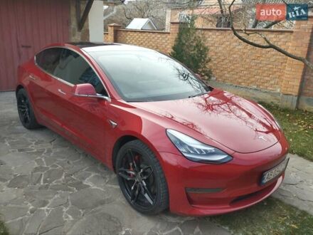 Красный Тесла Модель 3, объемом двигателя 0 л и пробегом 76 тыс. км за 19999 $, фото 1 на Automoto.ua