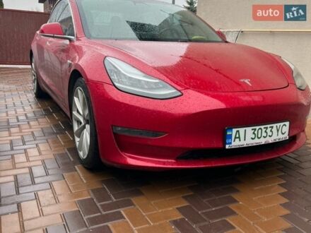 Красный Тесла Модель 3, объемом двигателя 0 л и пробегом 218 тыс. км за 14850 $, фото 1 на Automoto.ua