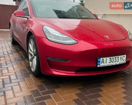 Красный Тесла Модель 3, объемом двигателя 0 л и пробегом 218 тыс. км за 14850 $, фото 1 на Automoto.ua