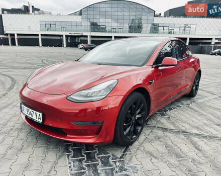 Красный Тесла Модель 3, объемом двигателя 0 л и пробегом 146 тыс. км за 17900 $, фото 1 на Automoto.ua
