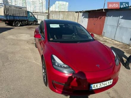 Красный Тесла Модель 3, объемом двигателя 0 л и пробегом 114 тыс. км за 18999 $, фото 1 на Automoto.ua