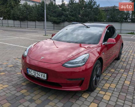 Красный Тесла Модель 3, объемом двигателя 0 л и пробегом 67 тыс. км за 16000 $, фото 1 на Automoto.ua