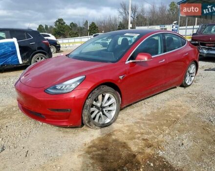 Красный Тесла Модель 3, объемом двигателя 0 л и пробегом 54 тыс. км за 5800 $, фото 1 на Automoto.ua
