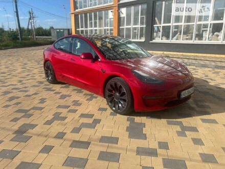 Червоний Тесла Модель 3, об'ємом двигуна 0 л та пробігом 46 тис. км за 29999 $, фото 1 на Automoto.ua