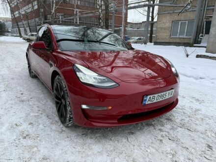 Красный Тесла Модель 3, объемом двигателя 0 л и пробегом 105 тыс. км за 19500 $, фото 1 на Automoto.ua