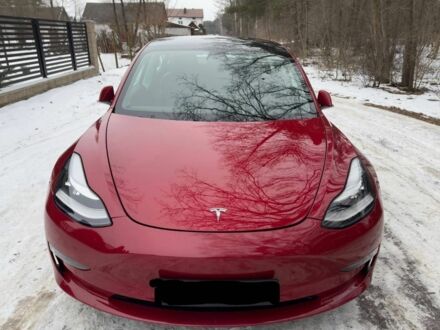 Красный Тесла Модель 3, объемом двигателя 0 л и пробегом 104 тыс. км за 12450 $, фото 1 на Automoto.ua