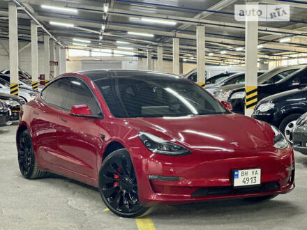 Червоний Тесла Модель 3, об'ємом двигуна 0 л та пробігом 68 тис. км за 29950 $, фото 1 на Automoto.ua