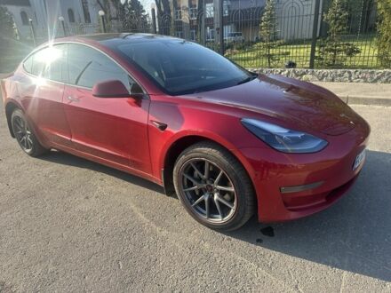 Красный Тесла Модель 3, объемом двигателя 0 л и пробегом 170 тыс. км за 16990 $, фото 1 на Automoto.ua