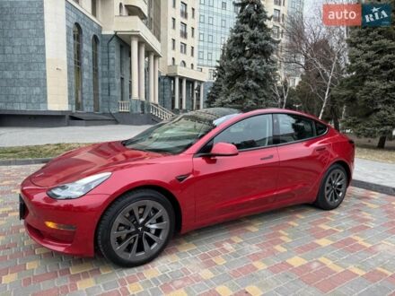 Красный Тесла Модель 3, объемом двигателя 0 л и пробегом 76 тыс. км за 22000 $, фото 1 на Automoto.ua