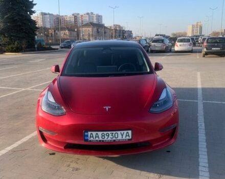 Красный Тесла Модель 3, объемом двигателя 0 л и пробегом 47 тыс. км за 24000 $, фото 1 на Automoto.ua