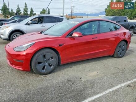 Красный Тесла Модель 3, объемом двигателя 0 л и пробегом 43 тыс. км за 6000 $, фото 1 на Automoto.ua