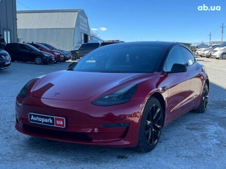 Тесла Модель 3 2022 у Львові на Automoto.ua Червоний Тесла Модель 3, об'ємом двигуна 0 л та пробігом 122 тис. км за 20490 $, фото 1 на Automoto.ua