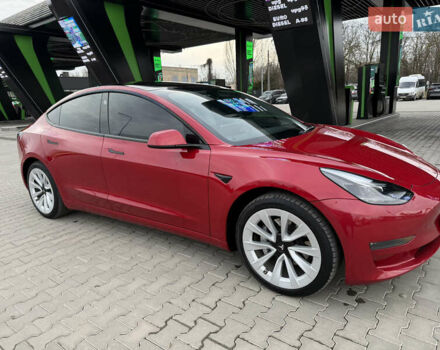 Красный Тесла Модель 3, объемом двигателя 0 л и пробегом 38 тыс. км за 21500 $, фото 1 на Automoto.ua