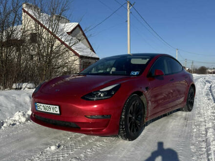 Красный Тесла Модель 3, объемом двигателя 0 л и пробегом 156 тыс. км за 19000 $, фото 1 на Automoto.ua