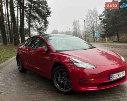 Красный Тесла Модель 3, объемом двигателя 0 л и пробегом 145 тыс. км за 19600 $, фото 1 на Automoto.ua