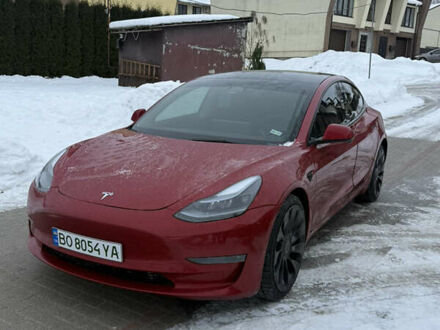 Червоний Тесла Модель 3, об'ємом двигуна 0 л та пробігом 83 тис. км за 22800 $, фото 1 на Automoto.ua
