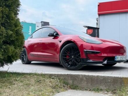 Червоний Тесла Модель 3, об'ємом двигуна 0 л та пробігом 43 тис. км за 22000 $, фото 1 на Automoto.ua