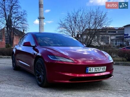 Красный Тесла Модель 3, объемом двигателя 0 л и пробегом 26 тыс. км за 27500 $, фото 1 на Automoto.ua