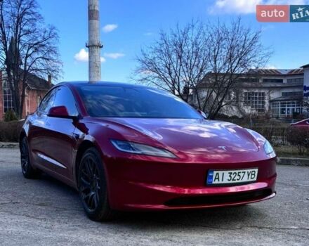 Красный Тесла Модель 3, объемом двигателя 0 л и пробегом 26 тыс. км за 27500 $, фото 1 на Automoto.ua