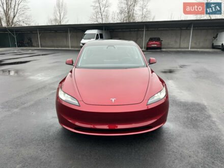 Красный Тесла Модель 3, объемом двигателя 0 л и пробегом 3 тыс. км за 29999 $, фото 1 на Automoto.ua