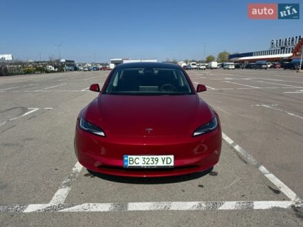 Красный Тесла Модель 3, объемом двигателя 0 л и пробегом 15 тыс. км за 27200 $, фото 1 на Automoto.ua