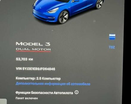 Тесла Модель 3, объемом двигателя 0 л и пробегом 54 тыс. км за 22800 $, фото 1 на Automoto.ua