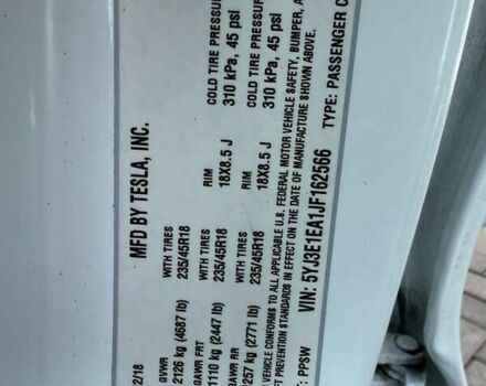 Тесла Модель 3, объемом двигателя 0 л и пробегом 123 тыс. км за 12800 $, фото 14 на Automoto.ua