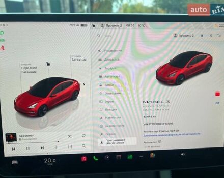 Тесла Модель 3, объемом двигателя 0 л и пробегом 43 тыс. км за 20999 $, фото 10 на Automoto.ua