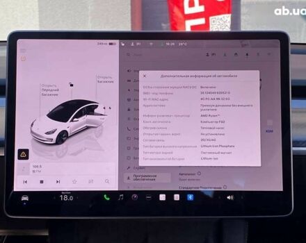 Тесла Модель 3, объемом двигателя 0 л и пробегом 3 тыс. км за 25999 $, фото 22 на Automoto.ua