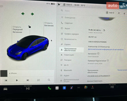 Сірий Тесла Модель 3, об'ємом двигуна 0 л та пробігом 95 тис. км за 16500 $, фото 8 на Automoto.ua