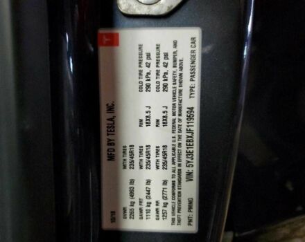 Серый Тесла Модель 3, объемом двигателя 0 л и пробегом 80 тыс. км за 3000 $, фото 12 на Automoto.ua