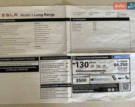 Серый Тесла Модель 3, объемом двигателя 0 л и пробегом 67 тыс. км за 19300 $, фото 34 на Automoto.ua