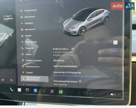 Серый Тесла Модель 3, объемом двигателя 0 л и пробегом 155 тыс. км за 17999 $, фото 15 на Automoto.ua