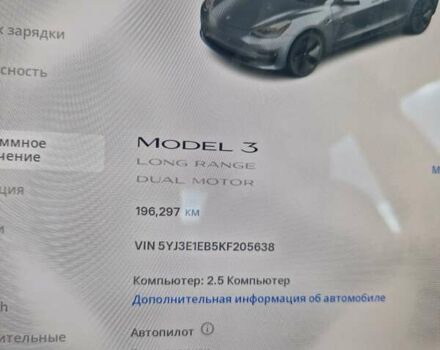 Сірий Тесла Модель 3, об'ємом двигуна 0 л та пробігом 196 тис. км за 18500 $, фото 10 на Automoto.ua