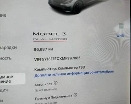 Тесла Модель 3 2021 у Харкові на Automoto.ua Сірий Тесла Модель 3, об'ємом двигуна 0 л та пробігом 96 тис. км за 21000 $, фото 13 на Automoto.ua